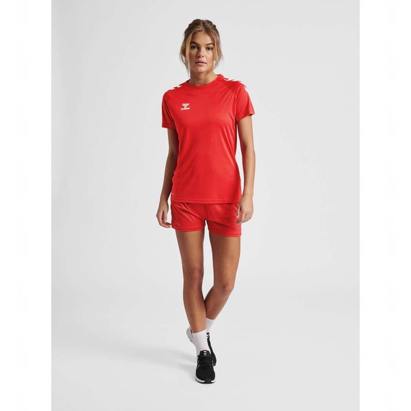 Hummel Core Xk Core Poly S/S T-shirt Dam Röda | 749699-098