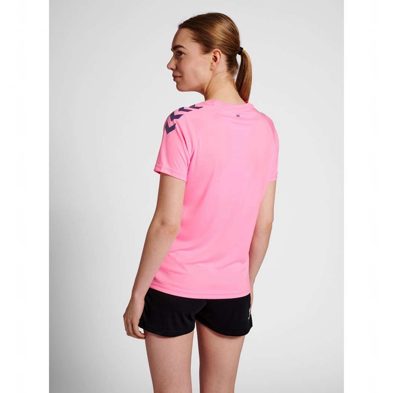 Hummel Core Xk Core Poly S/S T-shirt Dam Rosa | 579805-373