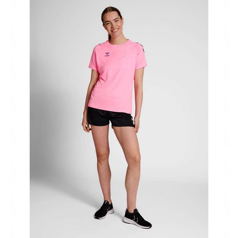 Hummel Core Xk Core Poly S/S T-shirt Dam Rosa | 579805-373
