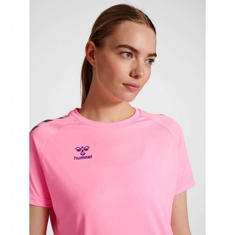 Hummel Core Xk Core Poly S/S T-shirt Dam Rosa | 579805-373