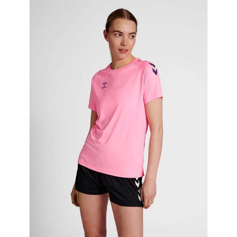 Hummel Core Xk Core Poly S/S T-shirt Dam Rosa | 579805-373