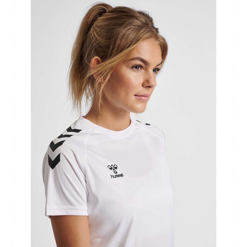 Hummel Core Xk Core Poly S/S T-shirt Dam Vita | 645879-092