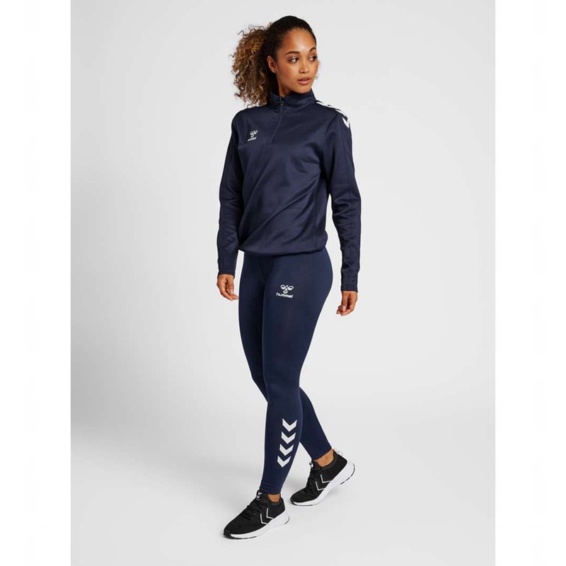 Hummel Core Xk Half Zip Sweat Tröjor Dam Marinblå | 847155-625