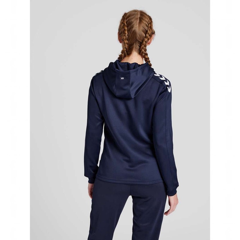 Hummel Core Xk Poly Sweat Hoodie Dam Marinblå | 248356-763