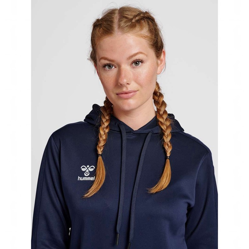 Hummel Core Xk Poly Sweat Hoodie Dam Marinblå | 248356-763