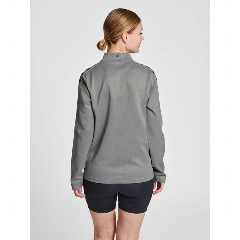 Hummel Core Xk Poly Zip Sweat Tröjor Dam Grå | 789395-338