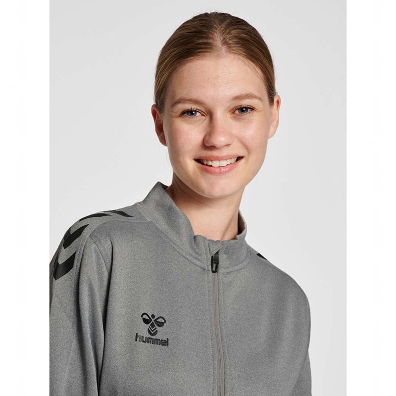 Hummel Core Xk Poly Zip Sweat Tröjor Dam Grå | 789395-338