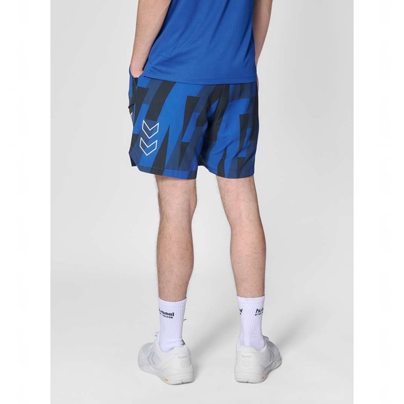Hummel Court Aop Pocket Shorts Herr Blå | 383310-490