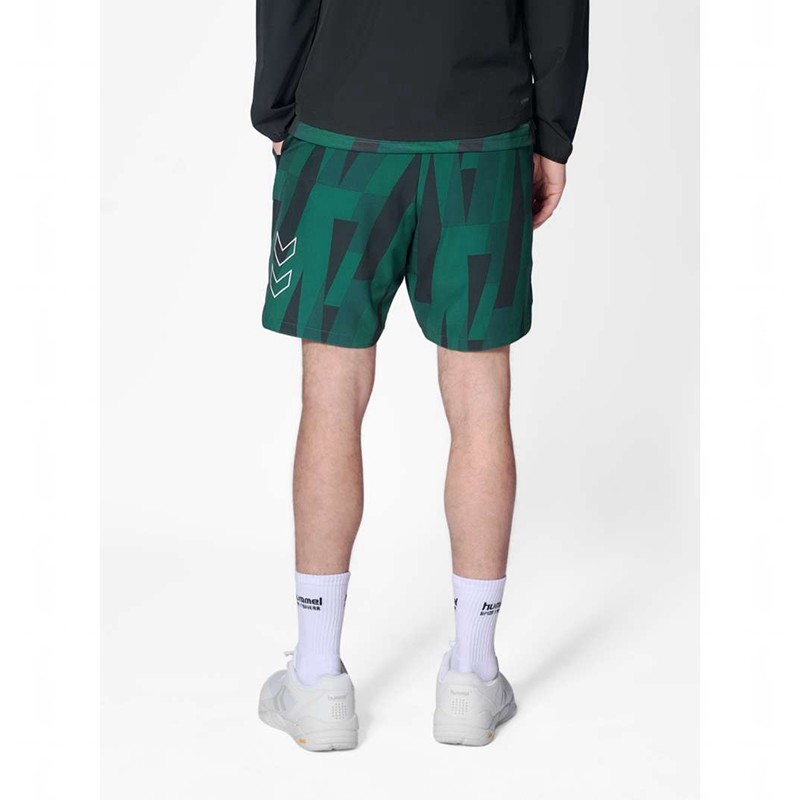 Hummel Court Aop Pocket Shorts Herr Gröna | 691717-888
