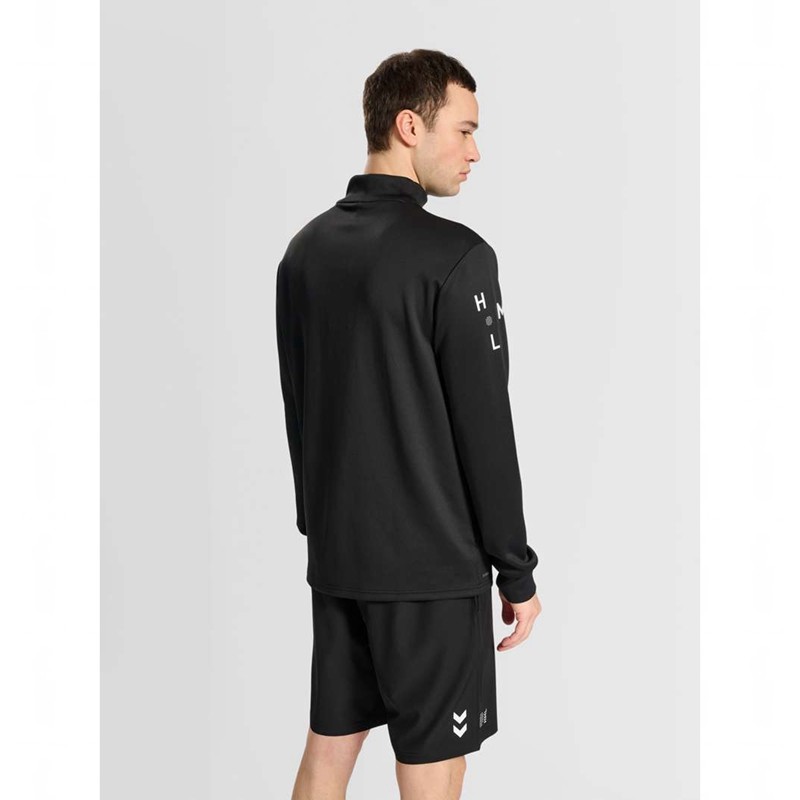 Hummel Court Half Zip L/S Tröjor Herr Svarta | 756383-794
