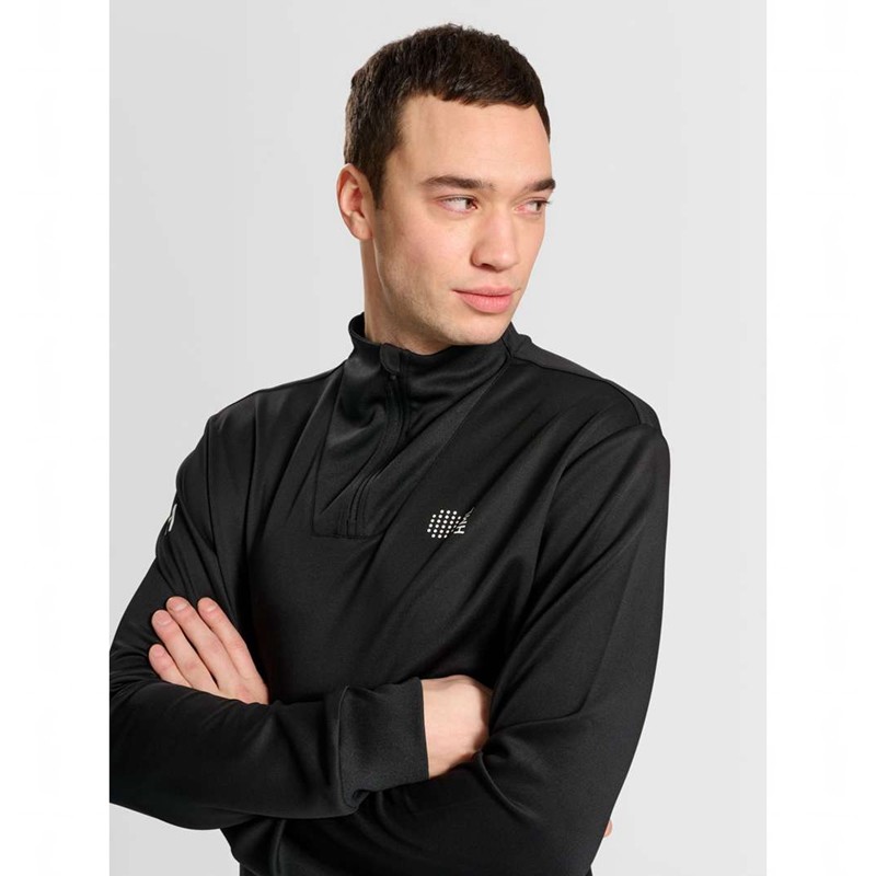 Hummel Court Half Zip L/S Tröjor Herr Svarta | 756383-794