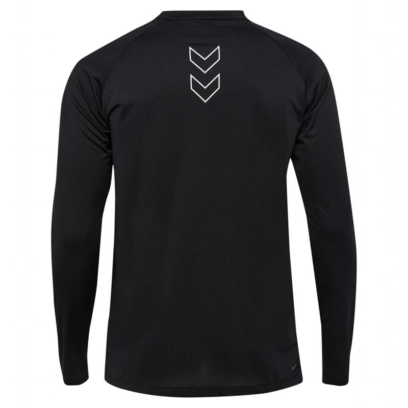Hummel Court Light Weight L/S T-shirt Herr Svarta | 227729-236