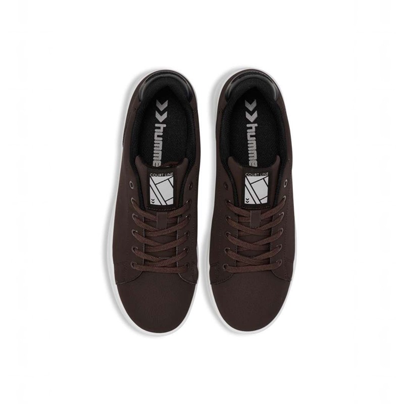Hummel Court Line Wt Sneakers Dam Choklad | 415105-256