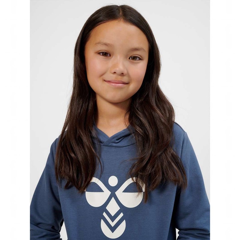 Hummel Cuatro Hoodie Barn Blå | 803842-177