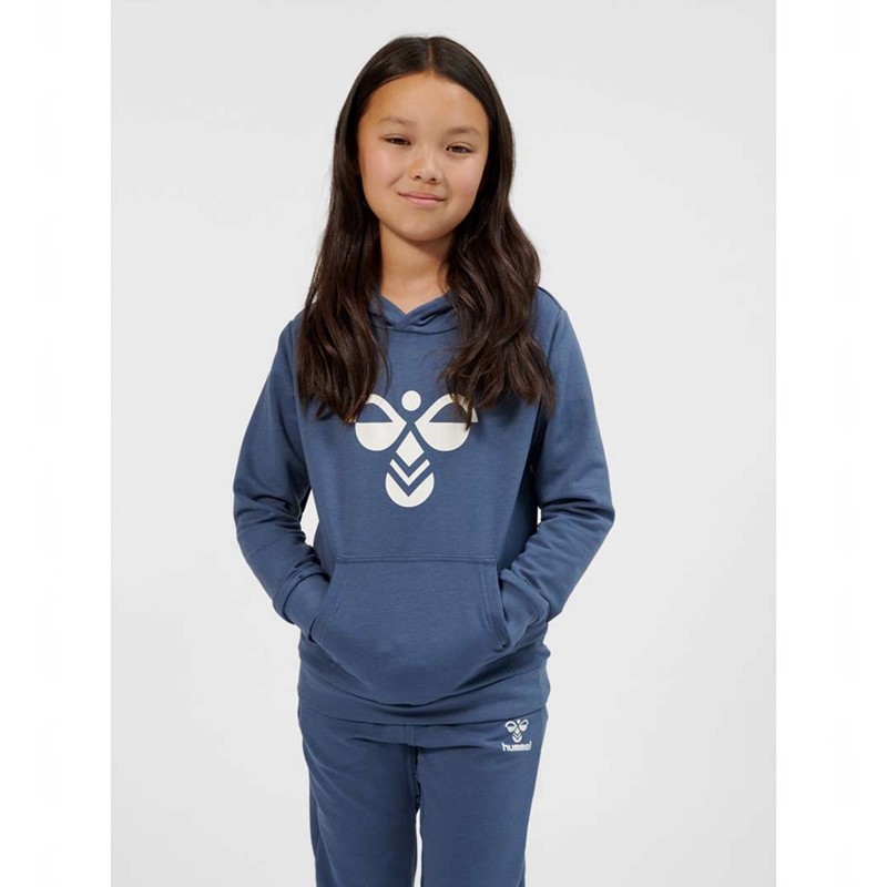 Hummel Cuatro Hoodie Barn Blå | 803842-177