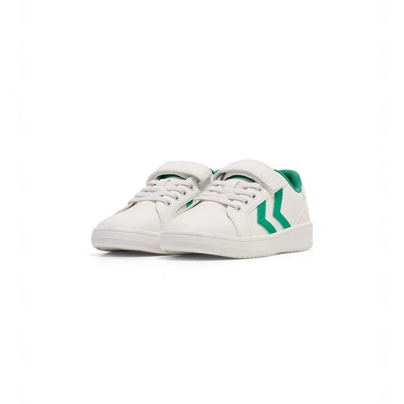 Hummel Derby Court Jr Sneakers Barn Gröna | 038078-760