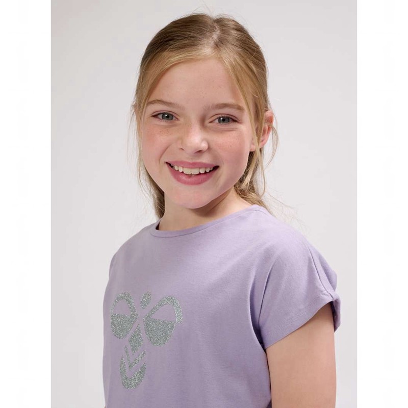 Hummel Diez S/S T-shirt Barn Lavendel | 931288-234