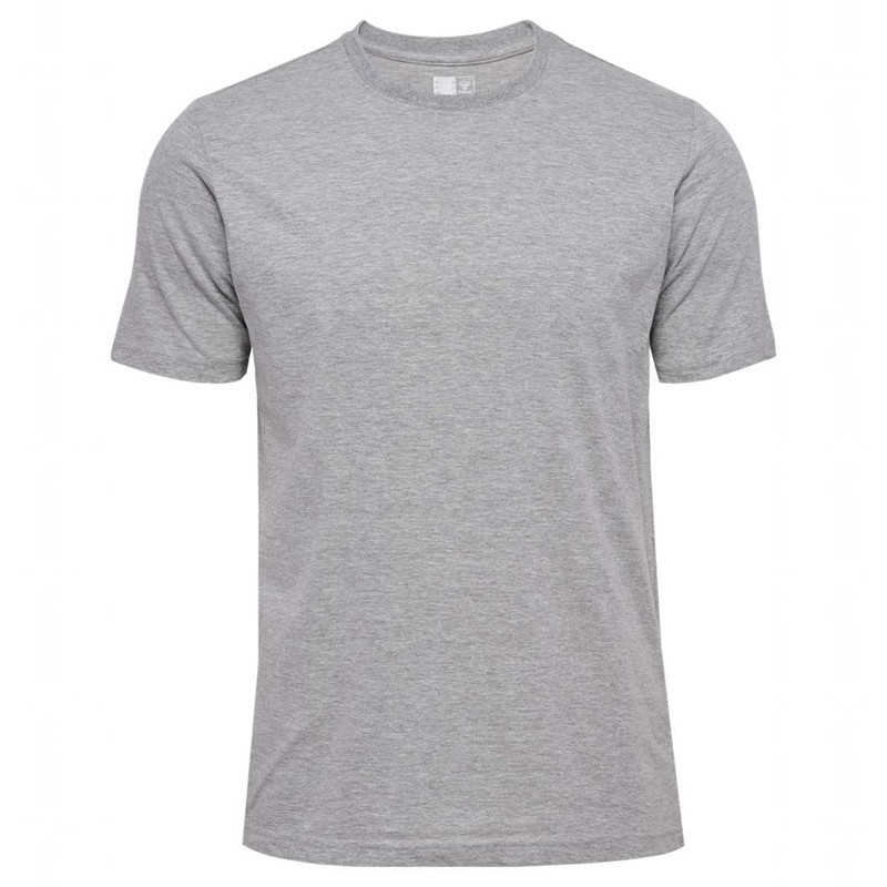Hummel Elemental Chevron Cotton T-shirt Herr Grå | 059125-551