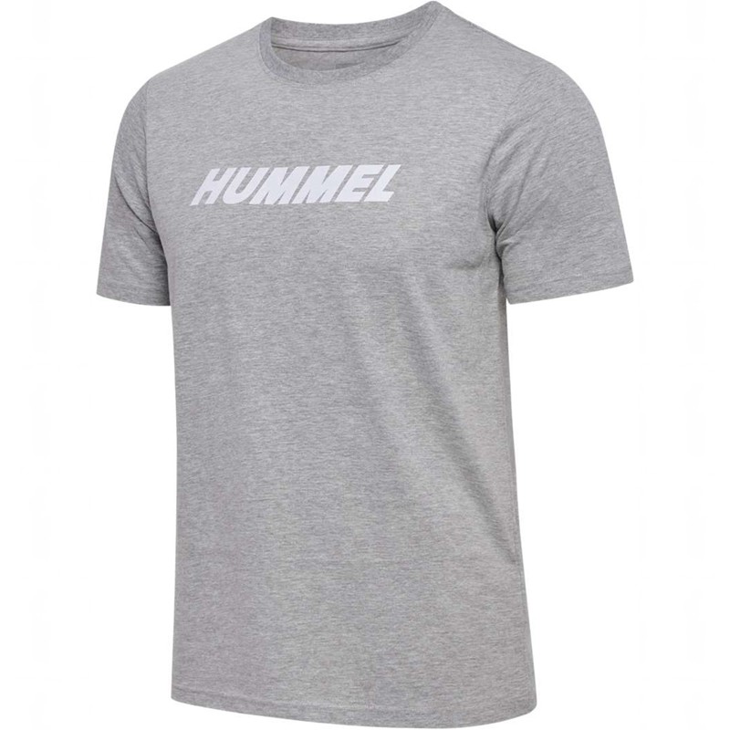 Hummel Elemental Logo Cotton T-shirt Herr Grå | 902248-014