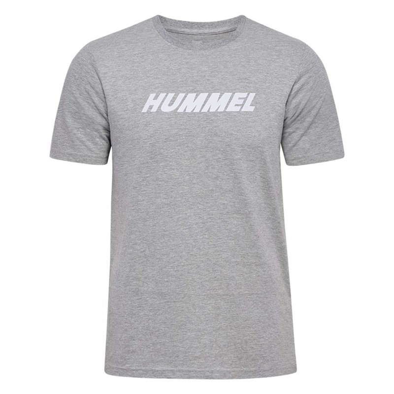 Hummel Elemental Logo Cotton T-shirt Herr Grå | 902248-014
