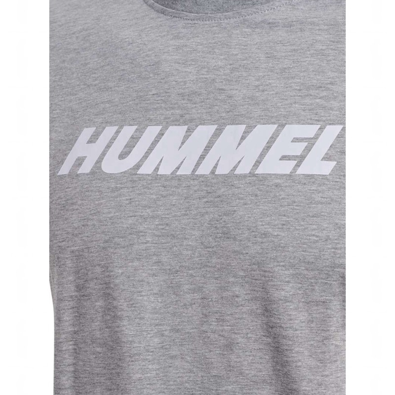 Hummel Elemental Logo Cotton T-shirt Herr Grå | 902248-014
