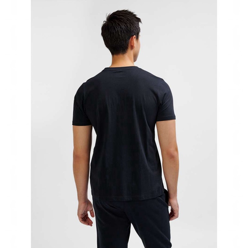Hummel Elemental Logo Cotton T-shirt Herr Svarta | 849416-738