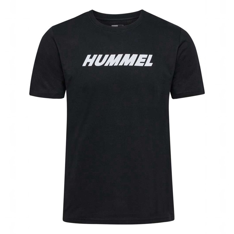 Hummel Elemental Logo Cotton T-shirt Herr Svarta | 849416-738