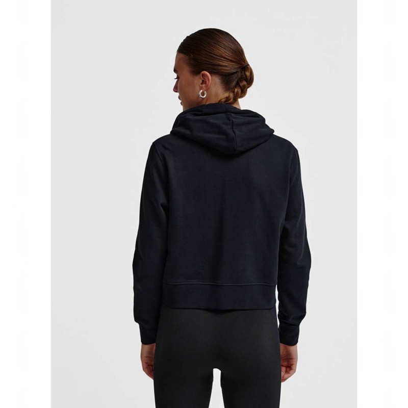 Hummel Elemental Short Hoodie Dam Svarta | 430785-432