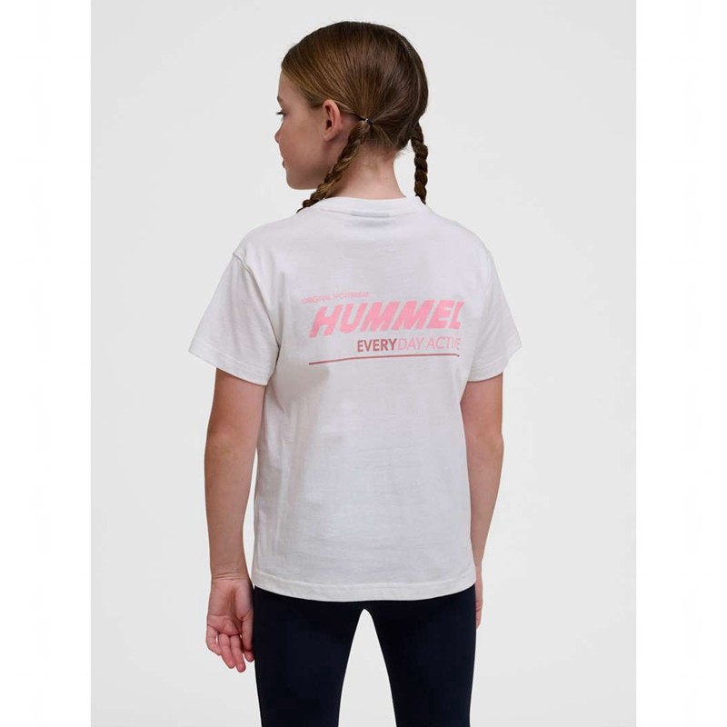 Hummel Ella S/S T-shirt Barn Vita | 838959-821