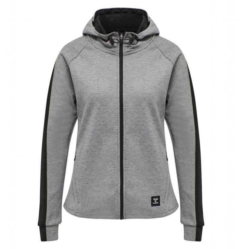 Hummel Essi Zip Hoodie Dam Grå | 479967-013
