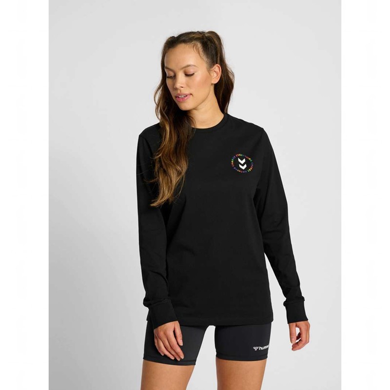 Hummel Everything Nothing Ls T-shirt Dam Svarta | 088080-360