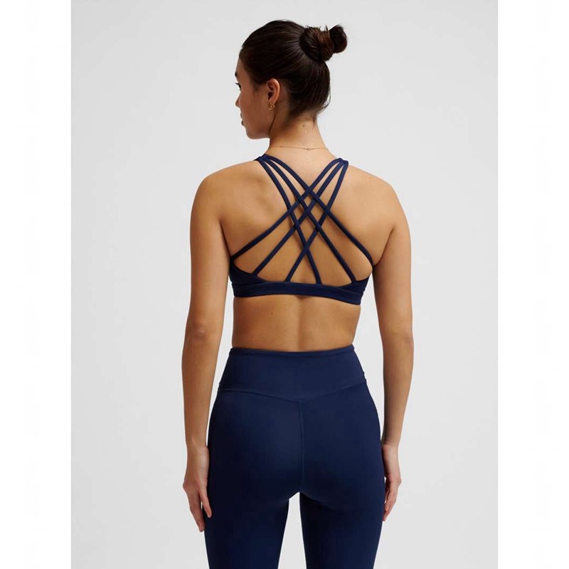 Hummel Fast Impact Strap Sport BH Dam Marinblå | 139024-678
