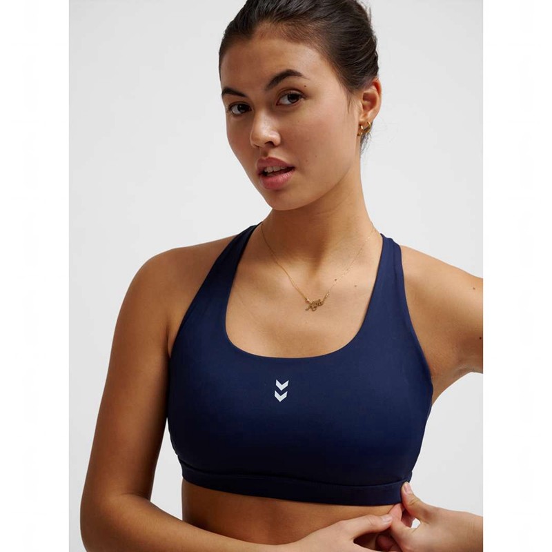 Hummel Fast Impact Strap Sport BH Dam Marinblå | 139024-678