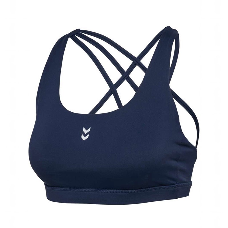 Hummel Fast Impact Strap Sport BH Dam Marinblå | 139024-678