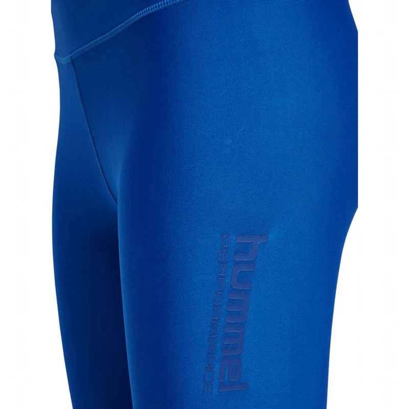 Hummel Fast Mid Waist Strumpbyxor Dam Blå | 854957-497