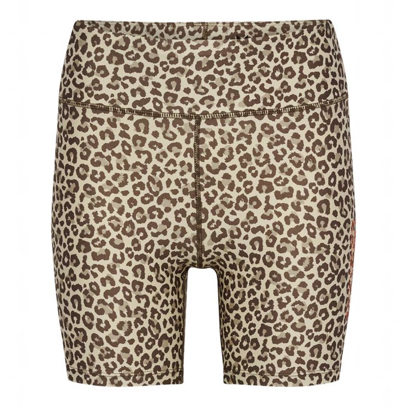 Hummel Fast Mid Waist Tight Shorts Dam Leopard | 926689-201