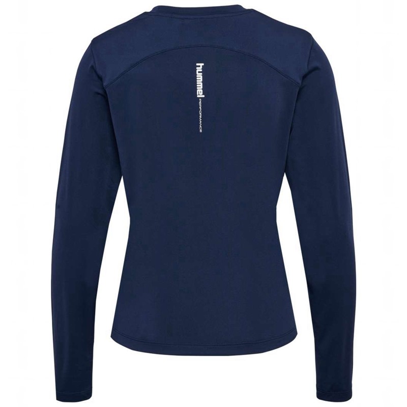 Hummel Fast W L/S T-shirt Dam Marinblå | 401085-778
