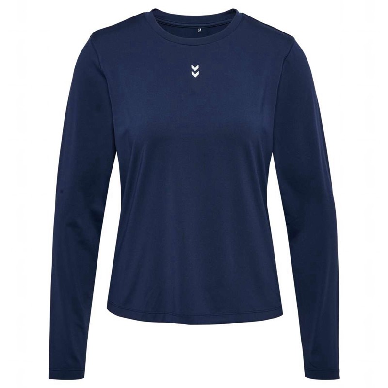 Hummel Fast W L/S T-shirt Dam Marinblå | 401085-778