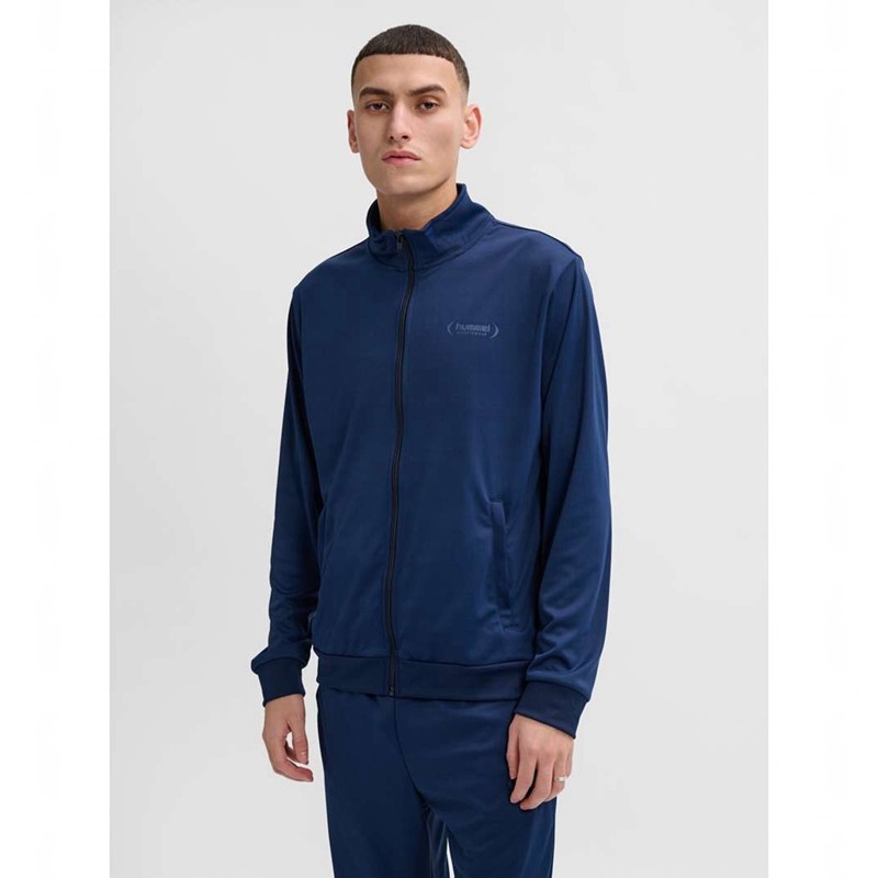 Hummel Felix Poly Tracksuit Sportkläder Herr Marinblå | 613032-681