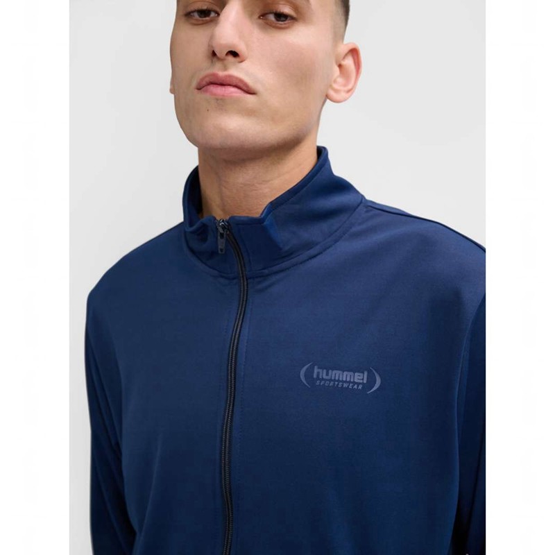 Hummel Felix Poly Tracksuit Sportkläder Herr Marinblå | 613032-681