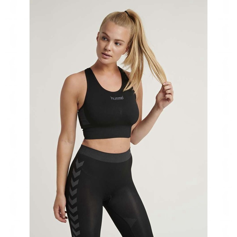 Hummel First Seamless Sport BH Dam Svarta | 007178-052