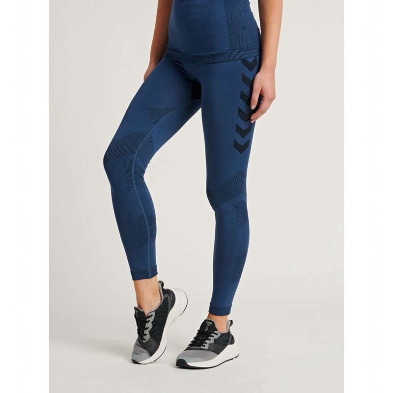 Hummel First Seamless Tr W Strumpbyxor Dam Marinblå | 731583-507