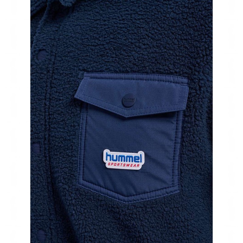 Hummel Fleece Overshirt Sportswear Jackor Dam Marinblå | 180025-428