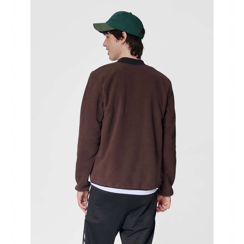 Hummel Fleece Zip Bee Jackor Herr Choklad | 543715-117