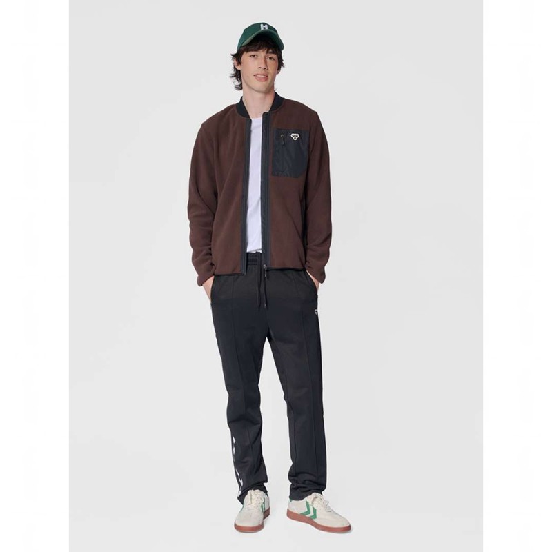 Hummel Fleece Zip Bee Jackor Herr Choklad | 543715-117