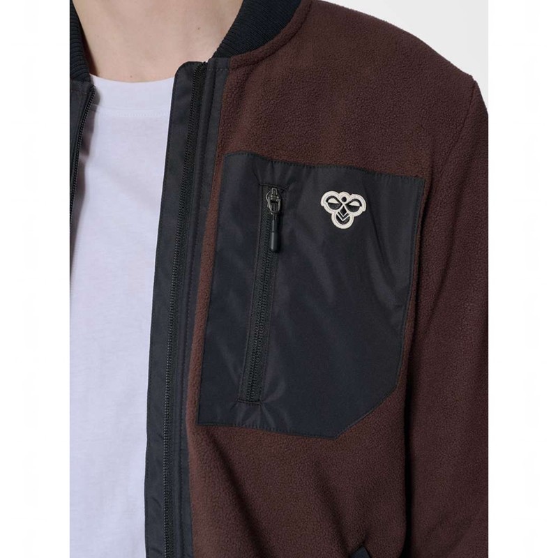 Hummel Fleece Zip Bee Jackor Herr Choklad | 543715-117