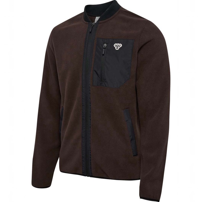 Hummel Fleece Zip Bee Jackor Herr Choklad | 543715-117