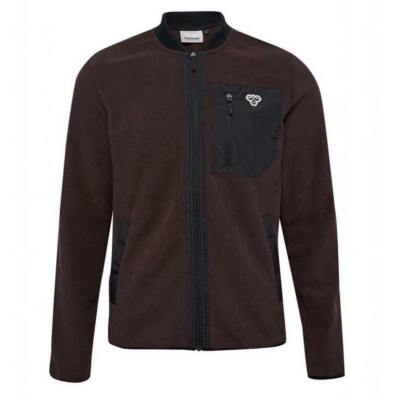 Hummel Fleece Zip Bee Jackor Herr Choklad | 543715-117