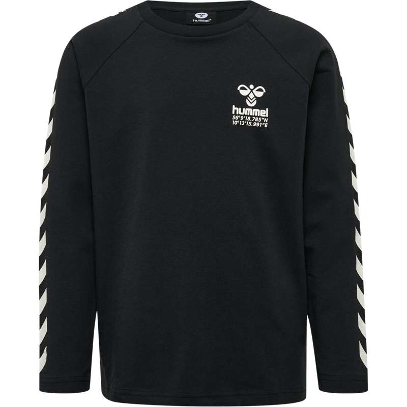 Hummel Global L/S T-shirt Barn Svarta | 778559-040
