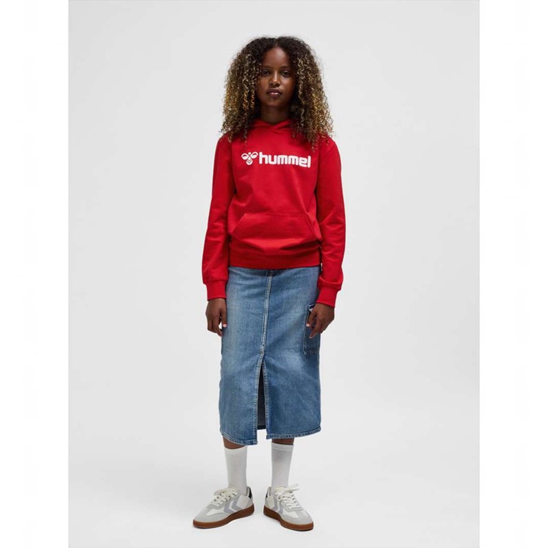 Hummel Go 2.0 Logo Hoodie Barn Röda | 858408-338